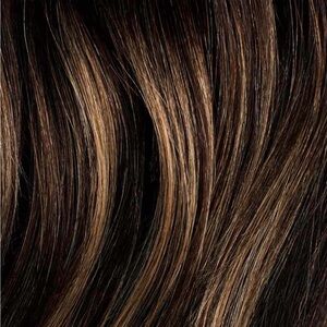 Unopened box, Luxy 16” Seamless Dark Brown Balayage Clip-in hair extensions